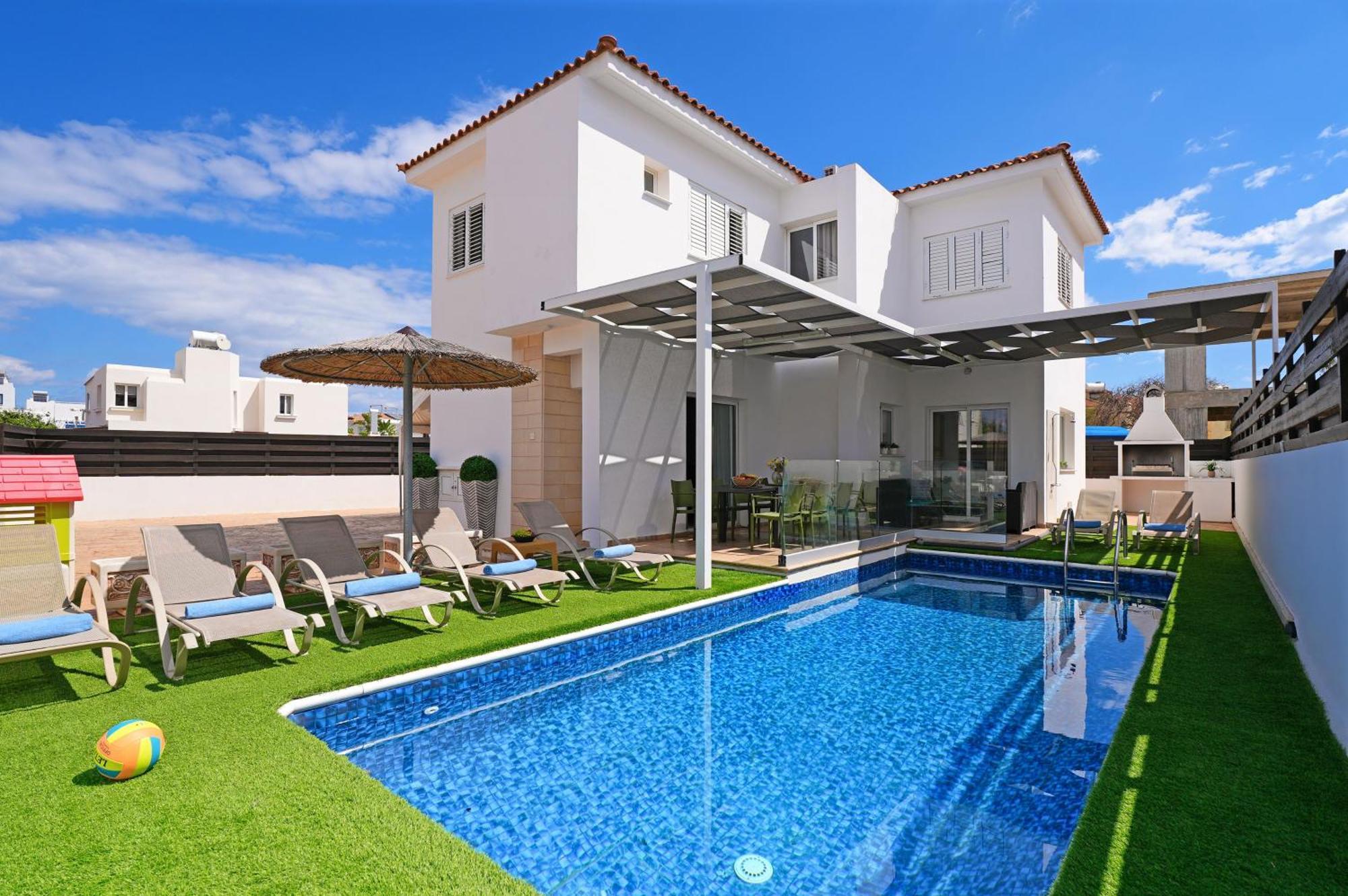 Villa White Star - 100M From Serena Beach Protaras Dış mekan fotoğraf